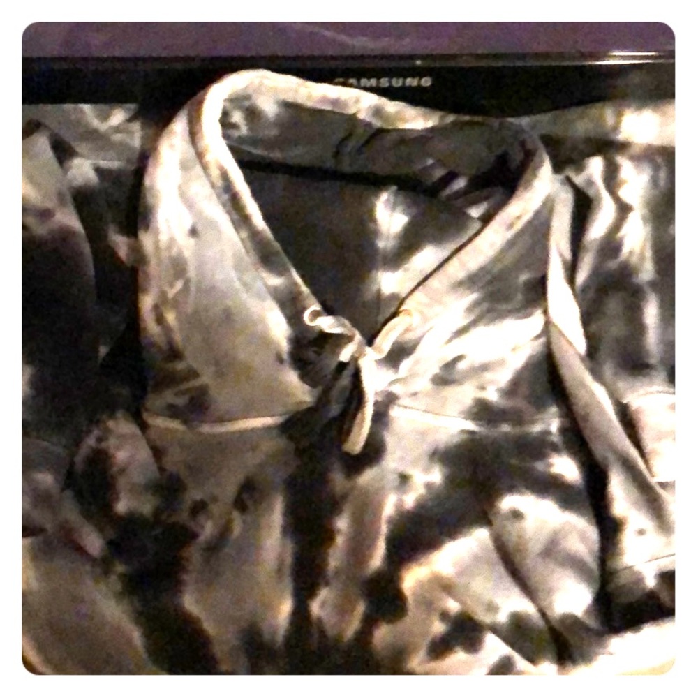 Grey/Black Tie Dye hoodie